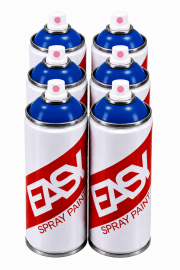 Аэрозольная краска EASY 520 мл набор 6 штук синяя
