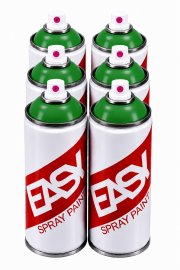 Аэрозольная краска EASY 520 мл набор 6 штук зеленая