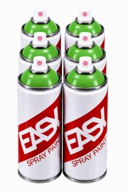 Аэрозольная краска EASY 520 мл набор 6 штук светло-зеленая
