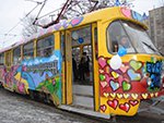 Конкурс граффити на трамвае