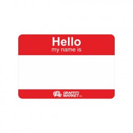 Стикер Hello My Name Is..8x12см