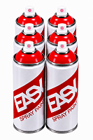 Аэрозольная краска EASY 520 мл набор 6 штук красная