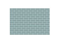 Стикер Brick Wall серый 8x12 см