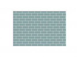 Стикер Brick Wall серый 8x12 см
