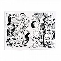Раскраска граффити Sketchy Graffiti Coloring Book