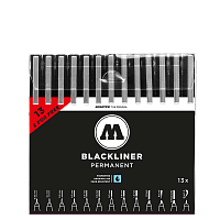 Набор линеров Molotow Blackliner Complete Set 13 штук