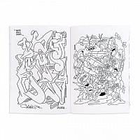 Раскраска граффити Sketchy Graffiti Coloring Book