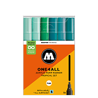 Набор акриловых маркеров Molotow ONE4ALL 227HS Tropical-Set 4 мм 6 штук