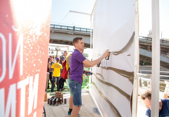 Чемпионат по граффити на Москве-реке 2018