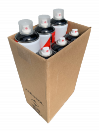 Набор аэрозольной краски EASY 1000 мл Чёрный 6 штук