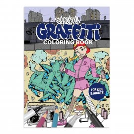 Раскраска граффити Sketchy Graffiti Coloring Book