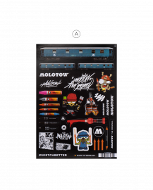 Наклейки Molotow Set A
