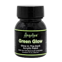 Акриловая краска для кожи и ткани Angelus фосфорная Glow in the dark 29.5 мл