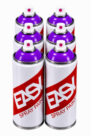 Аэрозольная краска EASY 520 мл набор 6 штук фиолетовая