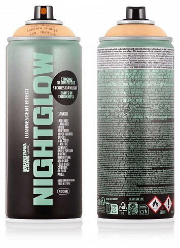 Краска фосфоресцентная Montana NightGlow Orange 400 мл
