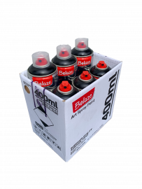 Набор аэрозольной краски Belazo 400 мл Чёрный цвет 6 штук