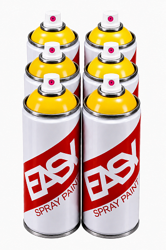 Аэрозольная краска EASY 520 мл набор 6 штук
