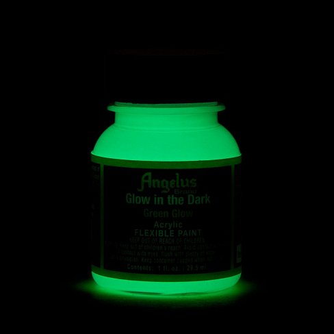 Акриловая краска для кожи и ткани Angelus фосфорная Glow in the dark 29.5 мл