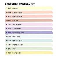 Набор двусторонних маркеров для скетчей Molotow Sketcher Pastell Kit 12 штук