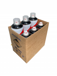 Набор аэрозольной краски EASY 520 мл Чёрный 6 штук