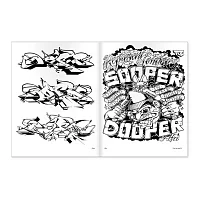 Книга - раскраска Graffiti Coloring Book #3