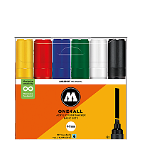 Набор акриловых маркеров Molotow ONE4ALL 327HS Basic-Set 1 4-8 мм 6 штук