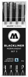Набор перманентных маркеров Molotow Blackliner Set 3