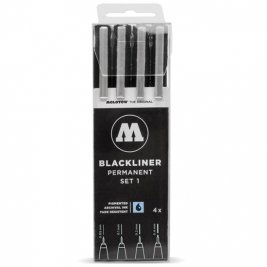 Набор перманентных линеров Molotow Blackliner Set 1