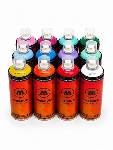 Набор аэрозольной краски Molotow Premium 2026 новый дизайн 12 штук