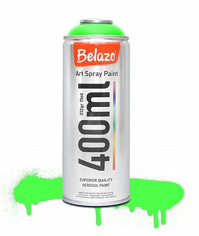 Аэрозольная краска Belazo Art Spray Fluorescent Флуоресцентная 400 мл